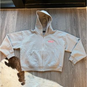 POOL HOUSE NEW YORK Cropped Zip Sweatshirt